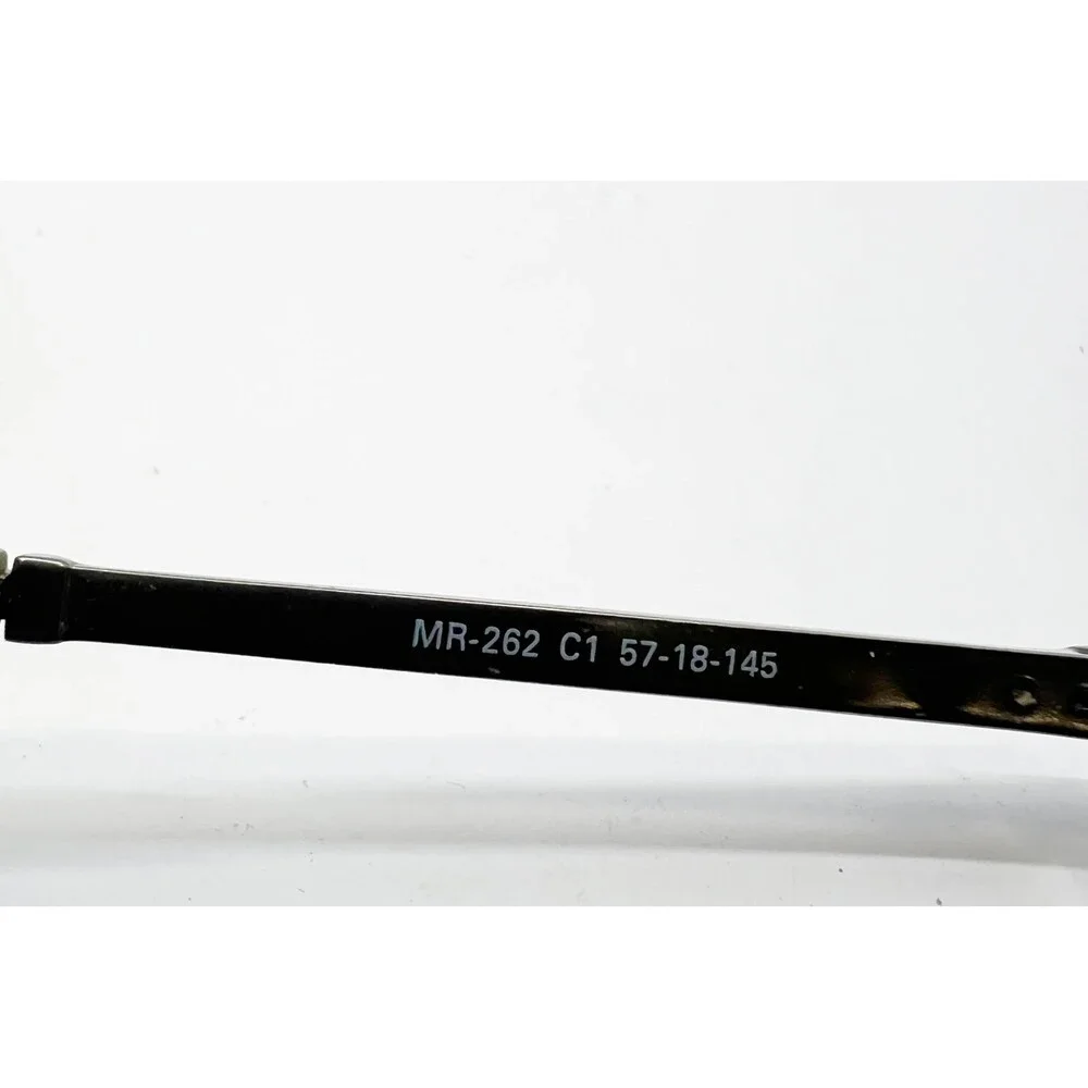 Michael Ryen Eyeglass Frames Mens Black Rectangular MR-262 57-18-145